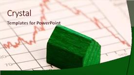  Presentation with housing market - Beautiful presentation featuring price down - housing market concept image backdrop and a cream colored foreground