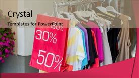  Presentation with textile shop - Colorful PPT layouts enhanced with cute crossed-breed long haired cat sitting on pink pillow with very interested look backdrop and a violet colored foreground