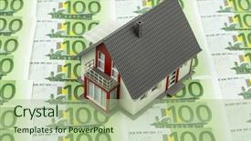  Presentation with bills - Cool new theme with possess land - house on bills backdrop and a mint green colored foreground