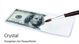  Presentation with fake taxi - Beautiful PPT layouts featuring law concept corruption bankruptcy - making fake dollar isolated backdrop and a white colored foreground