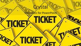  Presentation with ticket - Slides consisting of passing law - ticket background and a gold colored foreground