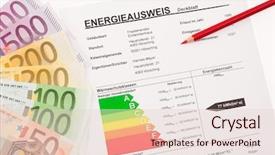  Presentation with certification - PPT theme featuring price right - certification for single family austria background and a lemonade colored foreground