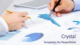  Presentation with human robot hands - Colorful slides enhanced with price strategy marketing - close up of human hands backdrop and a sky blue colored foreground