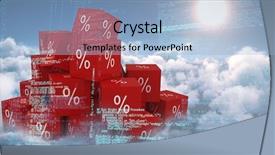  Presentation with coding binary code blue polygonal - Colorful PPT theme enhanced with price tage - blue codes against idyllic view backdrop and a  colored foreground