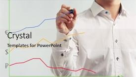  Presentation with concept - Beautiful theme featuring price war - currency appreciation concept backdrop and a soft green colored foreground