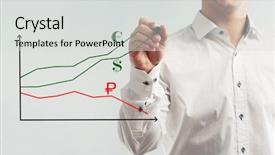  Presentation with price - Presentation consisting of price war - currency appreciation concept background and a light gray colored foreground