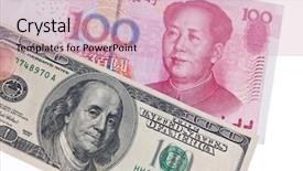  Presentation with government finance - PPT theme with price war - finance background and a  colored foreground