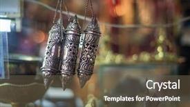  Presentation with silver - Colorful PPT theme enhanced with priceless - antique arabian silver scrolles displayed backdrop and a tawny brown colored foreground