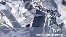  Presentation with glass - Slides featuring priceless - close-up of cutted glass macro background and a ocean colored foreground