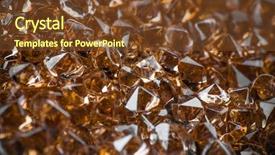  Presentation with glass - Amazing slides having priceless - close-up of cutted glass macro backdrop and a tawny brown colored foreground