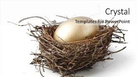  Presentation with gold egg - Amazing presentation having priceless - gold egg in a real backdrop and a white colored foreground