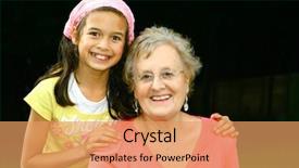  Presentation with ethnicity - Amazing presentation theme having priceless - young girl of mix ethnicity backdrop and a coral colored foreground