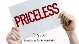  Presentation with monarch butterfly isolated on white - Slides enhanced with priceless placard isolated on white background and a white colored foreground