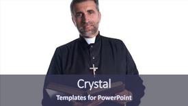  Presentation with holy bible - Amazing presentation theme having priest portrait with holy bible backdrop and a tawny brown colored foreground