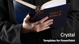  Presentation with reading bible - Beautiful slides featuring grooming a beard male master backdrop and a dark gray colored foreground