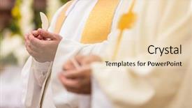  Presentation with wedding mass - Amazing PPT layouts having priests during a mass wedding backdrop and a lemonade colored foreground