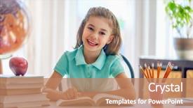  Presentation with back school - Colorful slide deck enhanced with primary industries - back to school happy cute backdrop and a  colored foreground