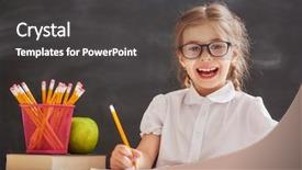  Presentation with back to school virtually - Cool new PPT layouts with primary industries - back to school happy cute backdrop and a  colored foreground