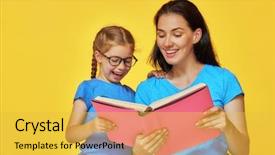  Presentation with yellow color - Colorful presentation design enhanced with primary industries - back to school happy cute backdrop and a yellow colored foreground