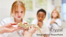  Presentation with behavior - Audience pleasing theme consisting of primary-school-students-explore backdrop and a lemonade colored foreground