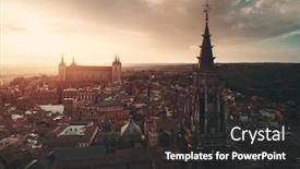  Presentation with saint - PPT layouts consisting of primate-cathedral-of-saint-mary background and a dark gray colored foreground