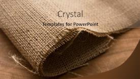  Presentation with primitive - Slide deck with primitive-hemp-cloth-on-rustic background and a coral colored foreground