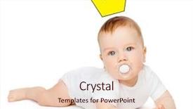  Presentation with concept - PPT theme having little prince - child and toddler concept background and a lemonade colored foreground