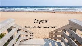  Presentation with steps - PPT theme with prince edward island canada background and a lemonade colored foreground