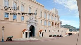  Presentation with prince by machiavelli - Amazing theme having prince-s-palace-of-monaco backdrop and a mint green colored foreground