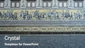  Presentation with old - Slide deck featuring princes is a giant mural background and a dark gray colored foreground