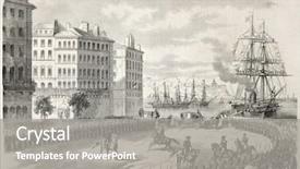  Presentation with russian - Theme featuring princess picture - antique illustration of russian dowager background and a gray colored foreground