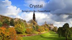  Presentation with princess - Presentation theme consisting of bag with gold coins isolated background and a light gray colored foreground.