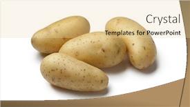  Presentation with fresh water splash green apple isolated white - Slides featuring princesse-amandine-potatoes-on-white background and a blonde colored foreground