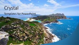  Presentation with point of view - Presentation theme consisting of principal - alto do principe high view background and a light blue colored foreground