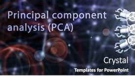  Presentation with algorithm - PPT theme having principal-component-analysis-pca background and a wine colored foreground