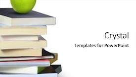  Presentation with principal - Beautiful presentation design featuring principal students - books and apple backdrop and a white colored foreground