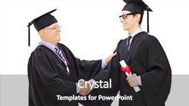  Presentation with principal - Presentation enhanced with principal students - studio shot of a mature background and a dark gray colored foreground