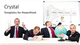  Presentation with funnel - Theme having principle of the innovation funnel background and a white colored foreground