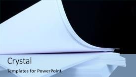  Presentation with advertising - Presentation consisting of print advertising - white paper on black background background and a light blue colored foreground