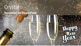  Presentation with cork - Audience pleasing PPT layouts consisting of print against close up of champagne cork popping backdrop and a violet colored foreground