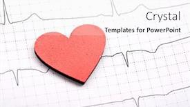  Presentation with ecg - Cool new PPT layouts with printed-ecg-with-heart backdrop and a white colored foreground