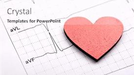  Presentation with ecg - Slide deck enhanced with printed-ecg-with-heart background and a pink colored foreground