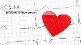  Presentation with ecg - Amazing PPT layouts having printed-ecg-with-heart backdrop and a white colored foreground