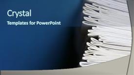  Presentation with stack - Presentation theme enhanced with printed materials - stack of notebooks isolated background and a ocean colored foreground