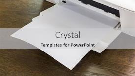  Presentation with wood - Slides consisting of printer-with-blank-paper background and a light gray colored foreground