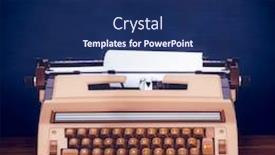  Presentation with paper - Cool new presentation with printer with paper against white background with vignette backdrop and a navy blue colored foreground