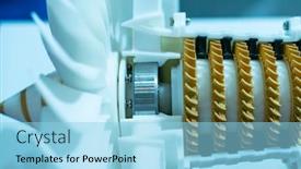  Presentation with jet - Colorful slide set enhanced with printing-3d-printer-jet-engine backdrop and a light blue colored foreground