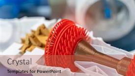  Presentation with jet - Beautiful slide set featuring printing-3d-printer-jet-engine backdrop and a red colored foreground