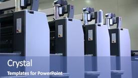  Presentation with processor tech electronic pcb printed - Audience pleasing slides consisting of printing machine - printed equipment 6 backdrop and a ocean colored foreground