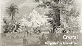  Presentation with old - Colorful slide deck enhanced with printmaking - marquesas islands old view heiau backdrop and a gray colored foreground